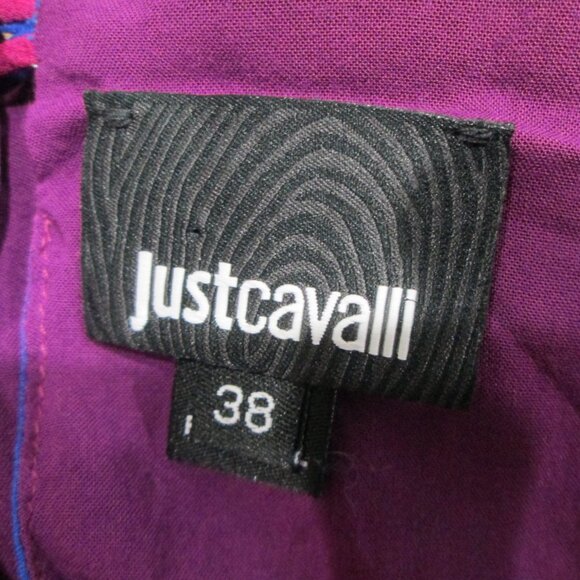 Just Cavalli Cropped Ruffle Sleeve Tank Top - Picture 6 of 8